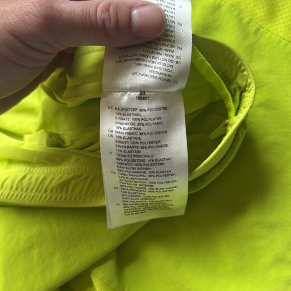 GORE Bright Yellow Athletic Shorts - Picture 5 of 10